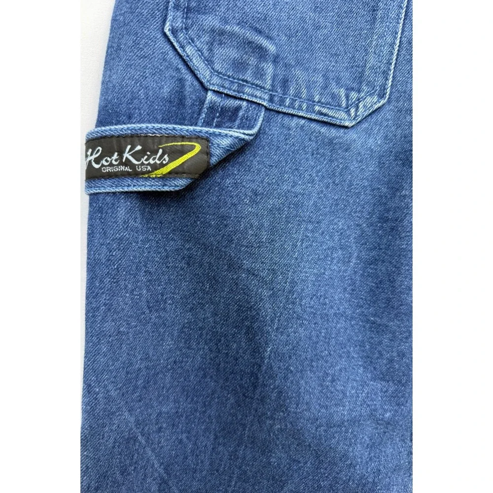 Vintage Hot Kids Baggy Skater Jeans‎ Boys 10 Blue Carpenter Embroidered Y2K